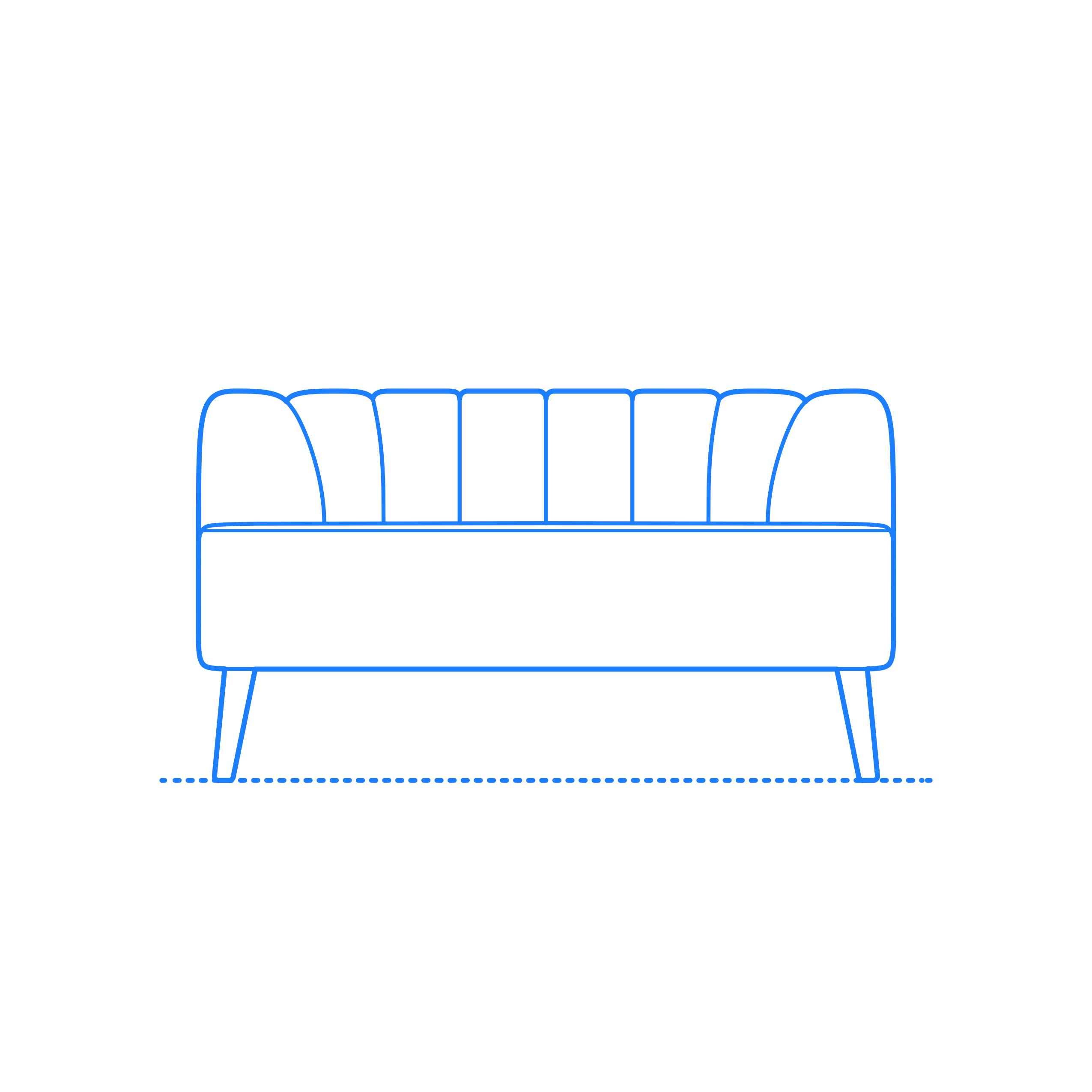 Furniture Settee Snowhill Settee Outline Icon Svg Set Free Vectors